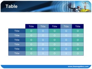 Table O O O O O Title O O O O O Title O X O X O Title O O O O O Title O O O O O Title O O O O O Title Title Title Title Title Title 
