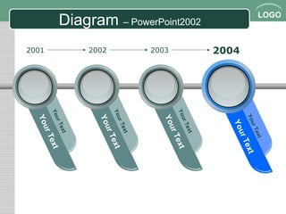 LOGO
Diagram – PowerPoint2002
YourTextYourText
YourTextYourText
YourTextYourText
YourTextYourText
2001 2002 2003 2004
 