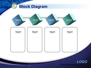 Block Diagram

TEXT

TEXT

TEXT

TEXT

TEXT

TEXT

TEXT

TEXT

LOGO

www.themegallery.com

 