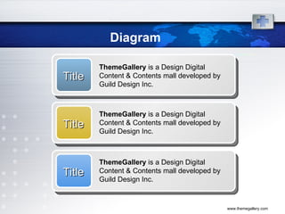 Diagram Title ThemeGallery  is a Design Digital Content & Contents mall developed by Guild Design Inc. Title ThemeGallery  is a Design Digital Content & Contents mall developed by Guild Design Inc. Title ThemeGallery  is a Design Digital Content & Contents mall developed by Guild Design Inc. 
