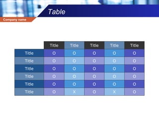 Table O O O O O Title O O O O O Title O X O X O Title O O O O O Title O O O O O Title O O O O O Title Title Title Title Title Title 