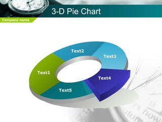 3-D Pie Chart Text1 Text2 Text3 Text4 Text5 