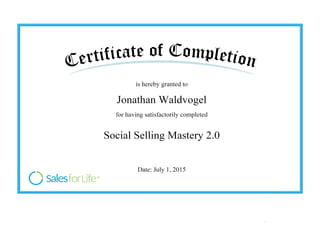 Social Selling Certificate