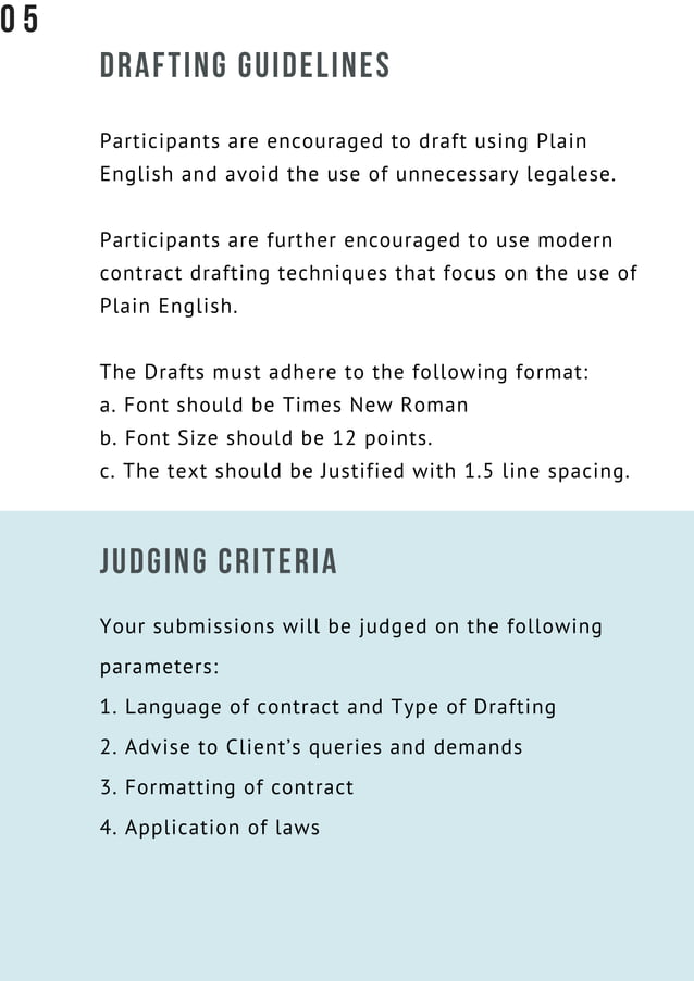 Contract Drafting Competition 2019 | PDF