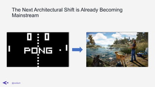 The Next Architectural Shift is Already Becoming
Mainstream
@ravilach
 