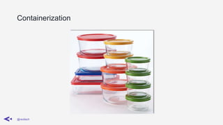 Containerization
@ravilach
 