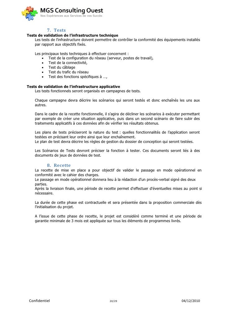 Cahier Des Charges Infrastructure Informatique