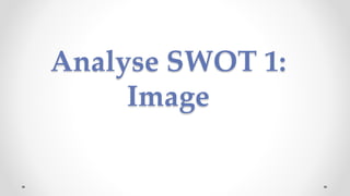 Analyse SWOT 1:
Image
 
