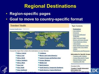 13
Regional Destinations
• Region-specific pages
• Goal to move to country-specific format
 