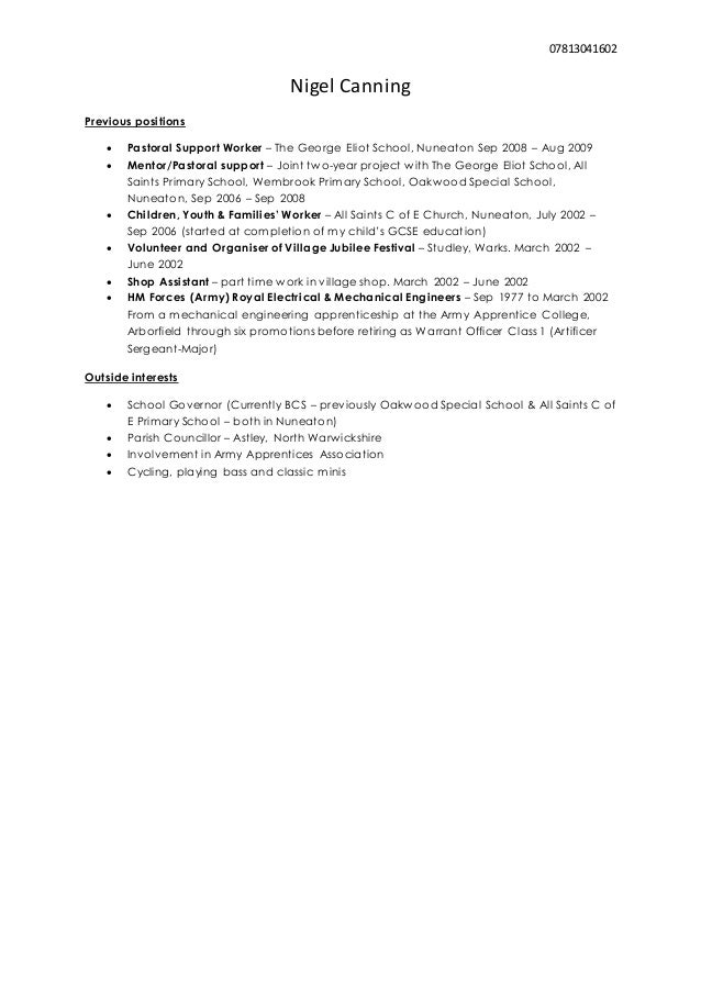 NCC CV NCC CV