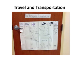Travel and Transportation
 