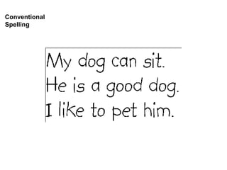 Conventional
Spelling
 