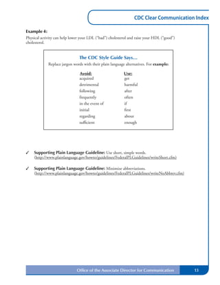 Cdc communication index | PDF