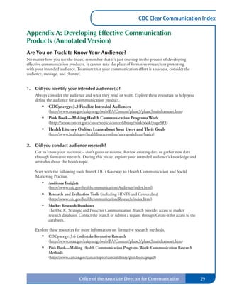 Cdc communication index | PDF