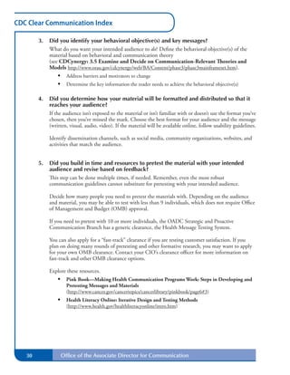 Cdc communication index | PDF