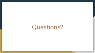 Questions?
 