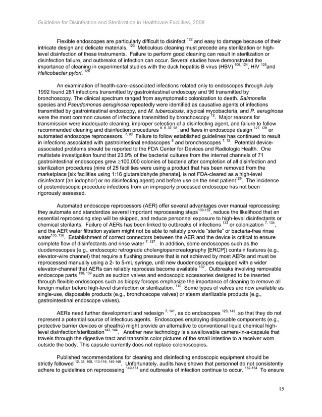 Cdc guideline for disinfection and sterilization in healthcare