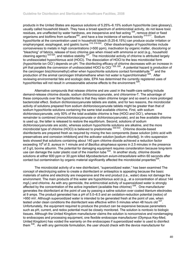 Cdc guideline for disinfection and sterilization in healthcare