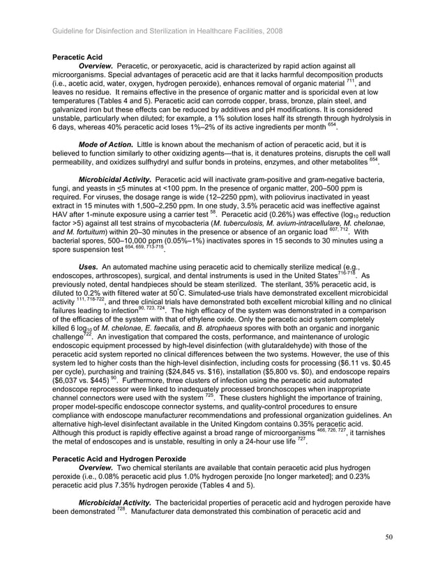 Cdc guideline for disinfection and sterilization in healthcare facilities, 2008 PDF