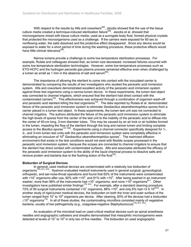 Cdc guideline for disinfection and sterilization in healthcare facilities, 2008 PDF