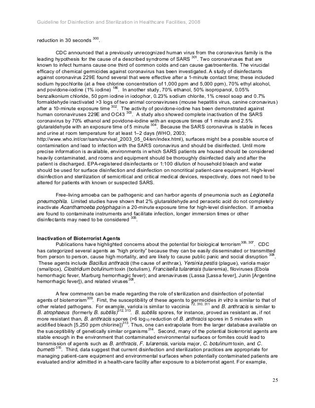Cdc guideline for disinfection and sterilization in healthcare facili…