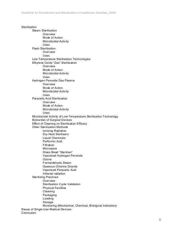 Cdc guideline for disinfection and sterilization in healthcare facili…