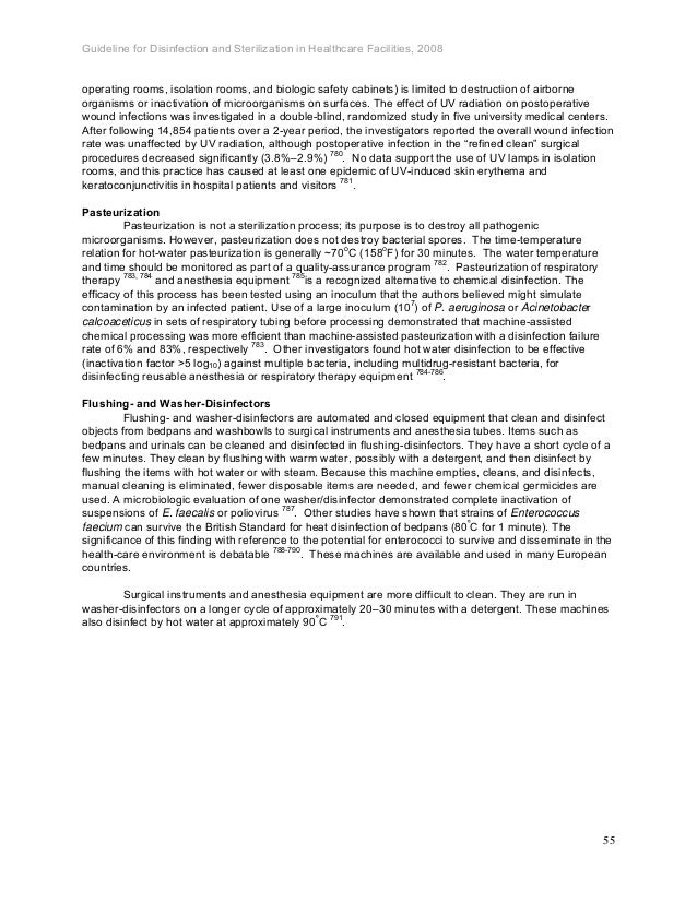 Cdc guideline for disinfection and sterilization in healthcare facili…