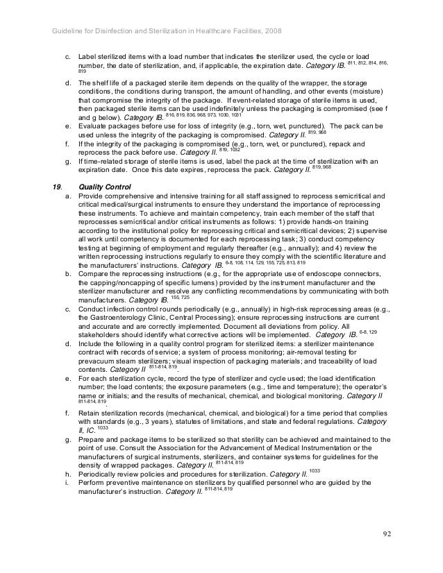 Cdc guideline for disinfection and sterilization in healthcare facili…