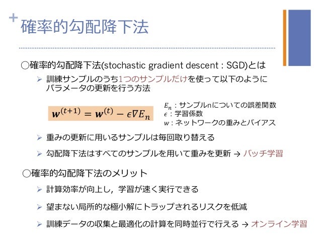 機械学習プロフェッショナルシリーズ 深層学習 Chapter3 確率的勾配降下法
