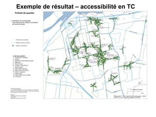 Exemple de résultat – accessibilité en TC Coller la carte analyse de l’accessibilité en TC Pour les ressources : soutien à la personne 