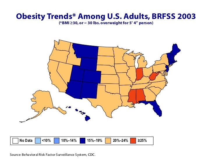 cdc obesity maps