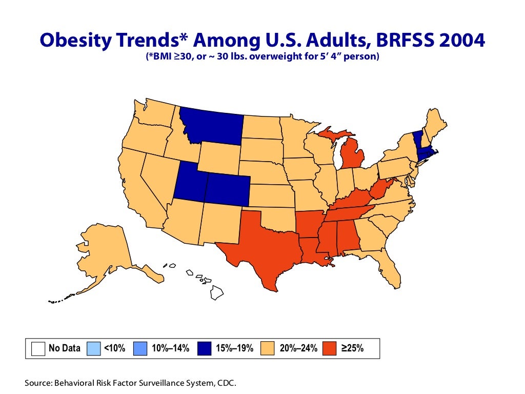 CDC Obesity Maps