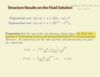 Structure Results on the Fluid Solution
 