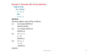 Unit 4 Part I Intermediate Code Generation in Compiler Design | PDF