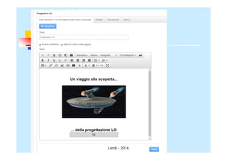 05/05/2016
Creazione ebook
Landi - 2016
 