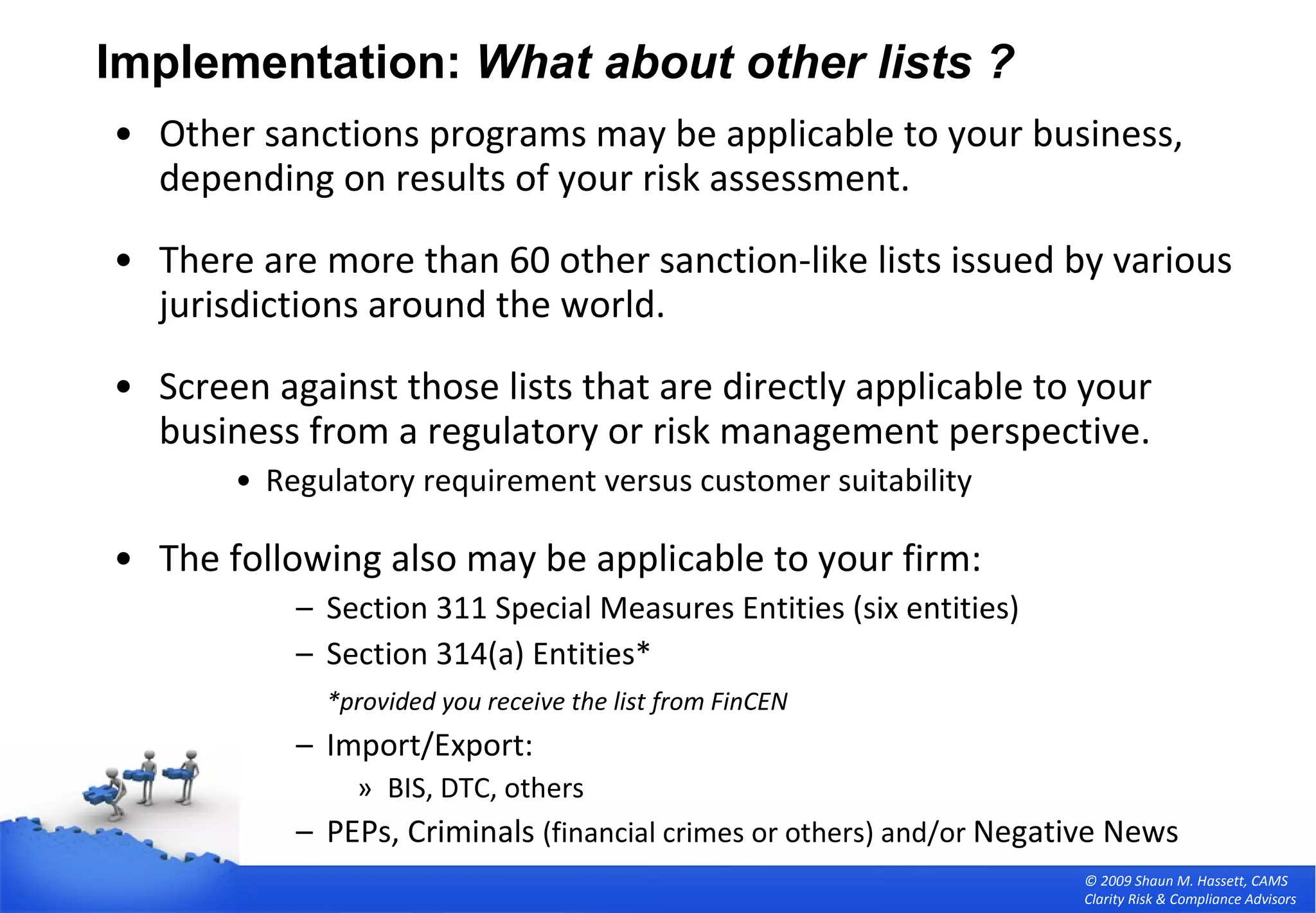 Customer Due Diligence: Improving Screening Processes for OFAC Entities and  Other High Risks | PPT