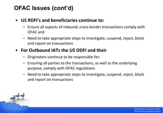 Customer Due Diligence: Improving Screening Processes for OFAC Entities ...