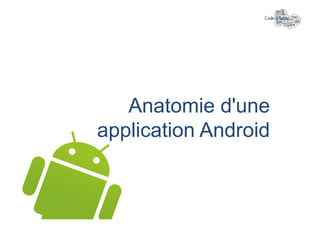 Anatomie d'une
application Android
 