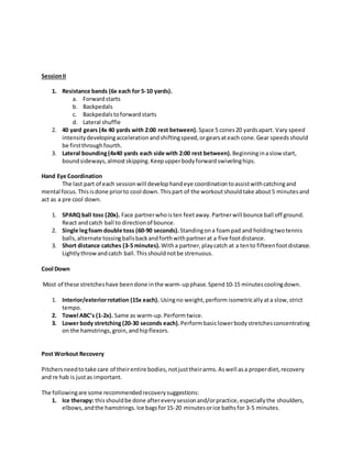 Pitcher's off season workouts | PDF