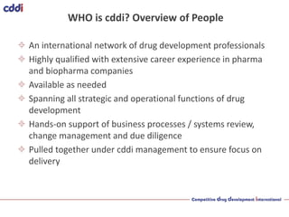 Cddi Corporate Presentation | PDF