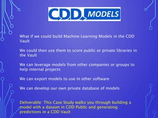 CDD Models case study #1 | PPT