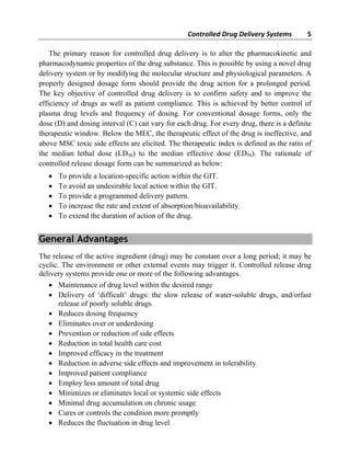 Controlled drug delivery systems for Pharmacy Students | PDF