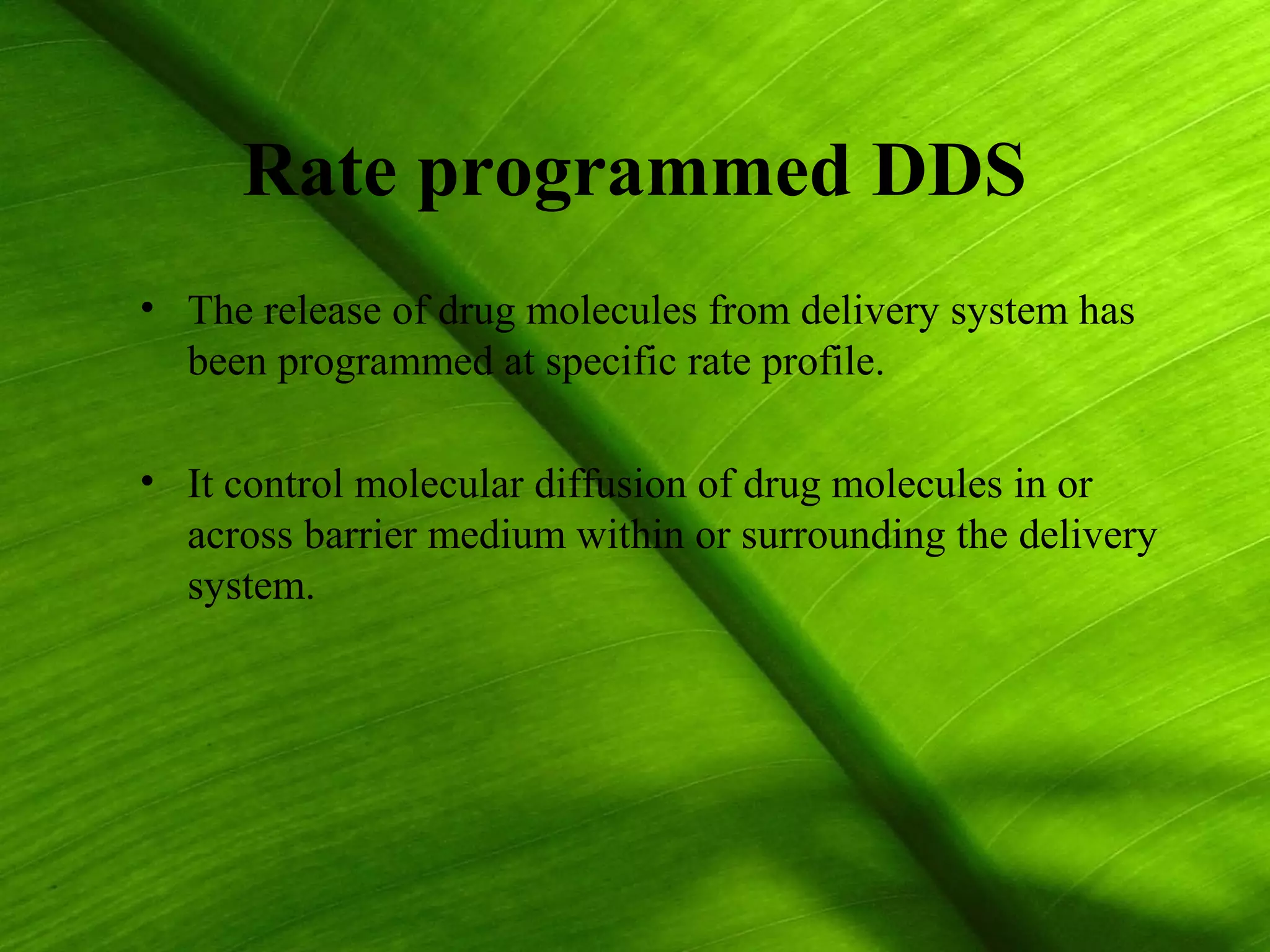 CONTROLLED DRUG DELIVERY SYSTEMS | PPT