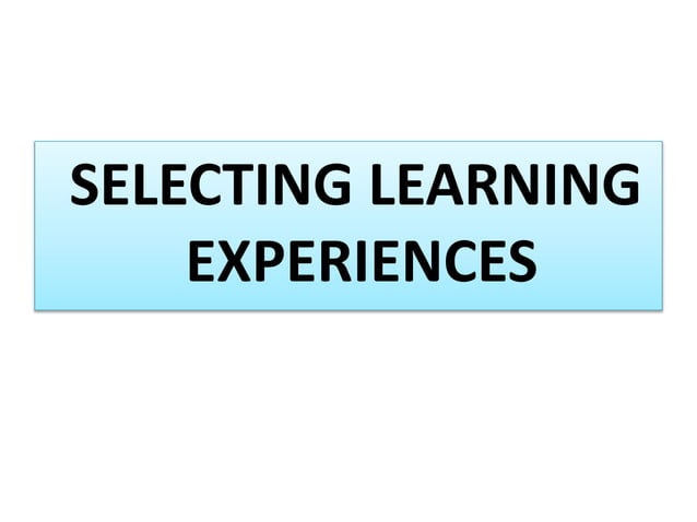 Process Of Curriculum Development