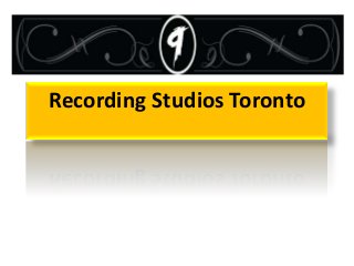 Recording Studios Toronto

 