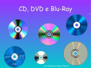 CD, DVD e Blu-Ray
Leire Gallego Portabales 1ºBach A
 
