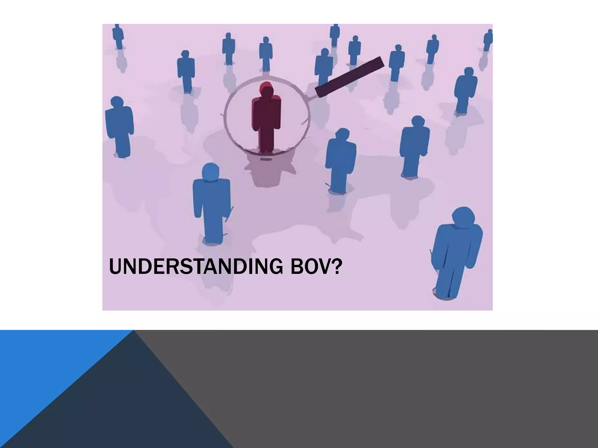 UNDERSTANDING BOV?
 