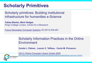 Scholastic work cycle
From S.Gradmann and J.C. Meister, Digital document and interpretation: re-thinking “text” and scholarship in electronic settings .
Poiesis & Praxis, V5 N2 (2008)
 