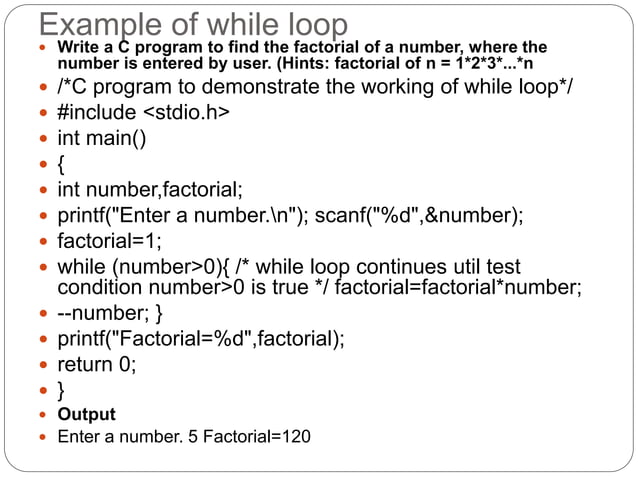 C decision making and looping. | PPTX | Programming Languages | Computing