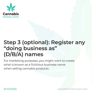 How to start a cannabis drinks business